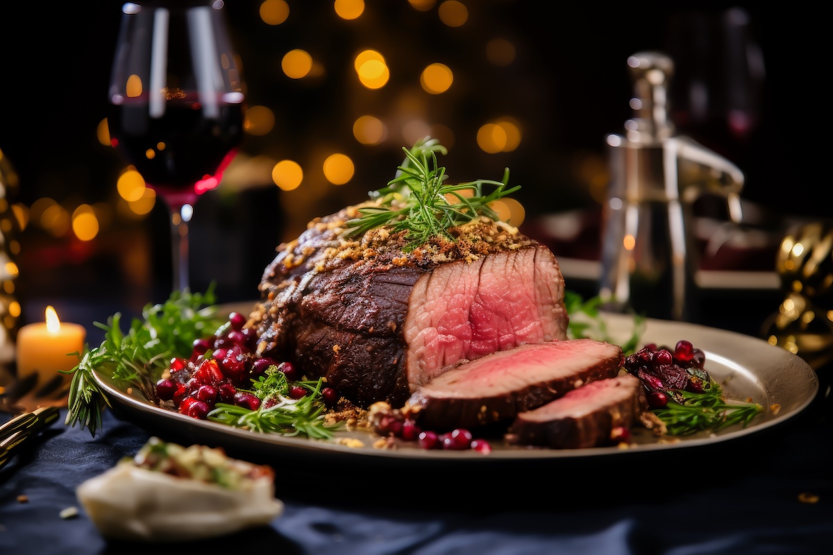 Beef Tenderloin with Roasted Cauliflower Salad christmas